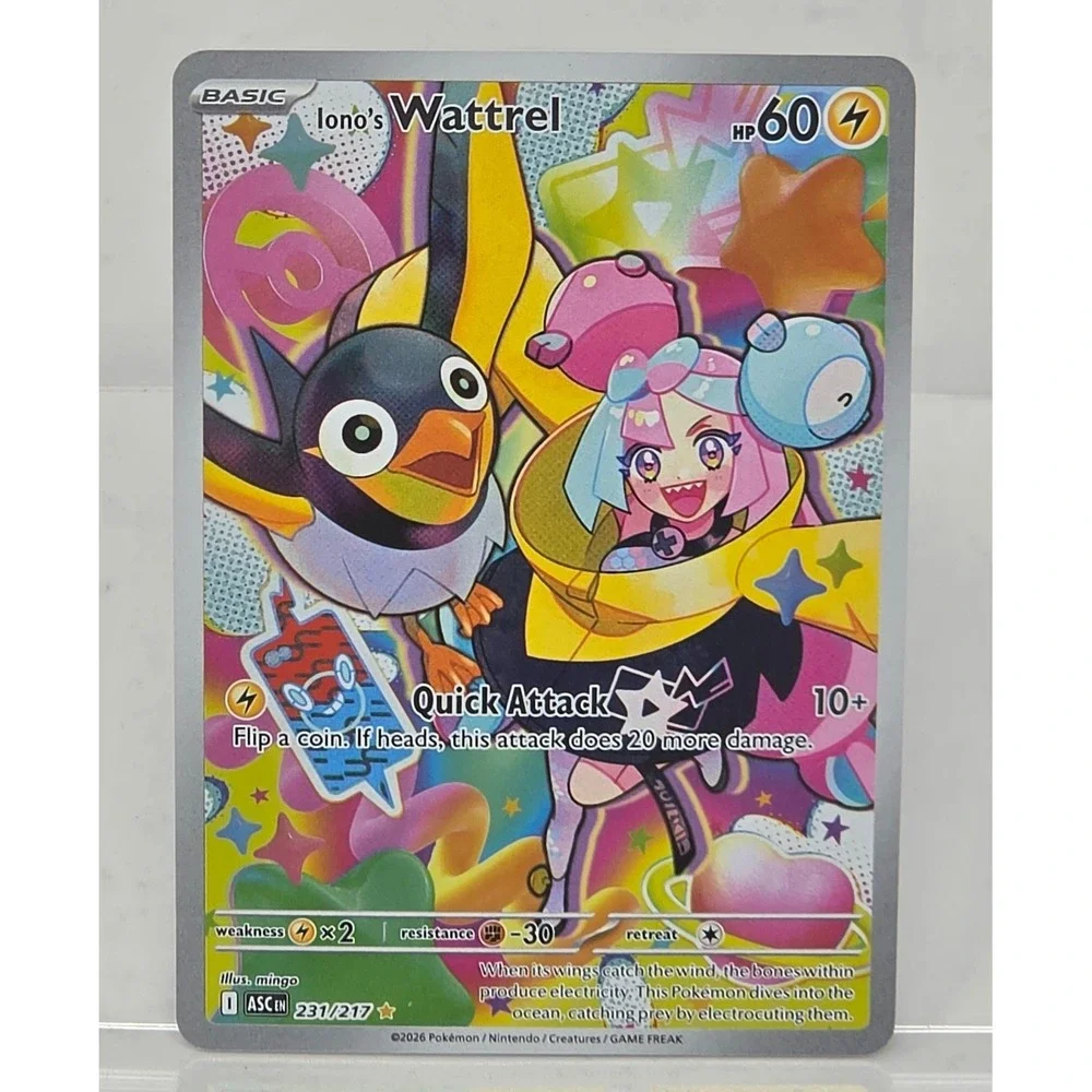 Pokemon Iono's Wattrel Ascending Heroes 231/217 Card